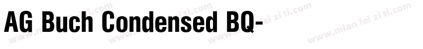 AG Buch Condensed BQ字体转换